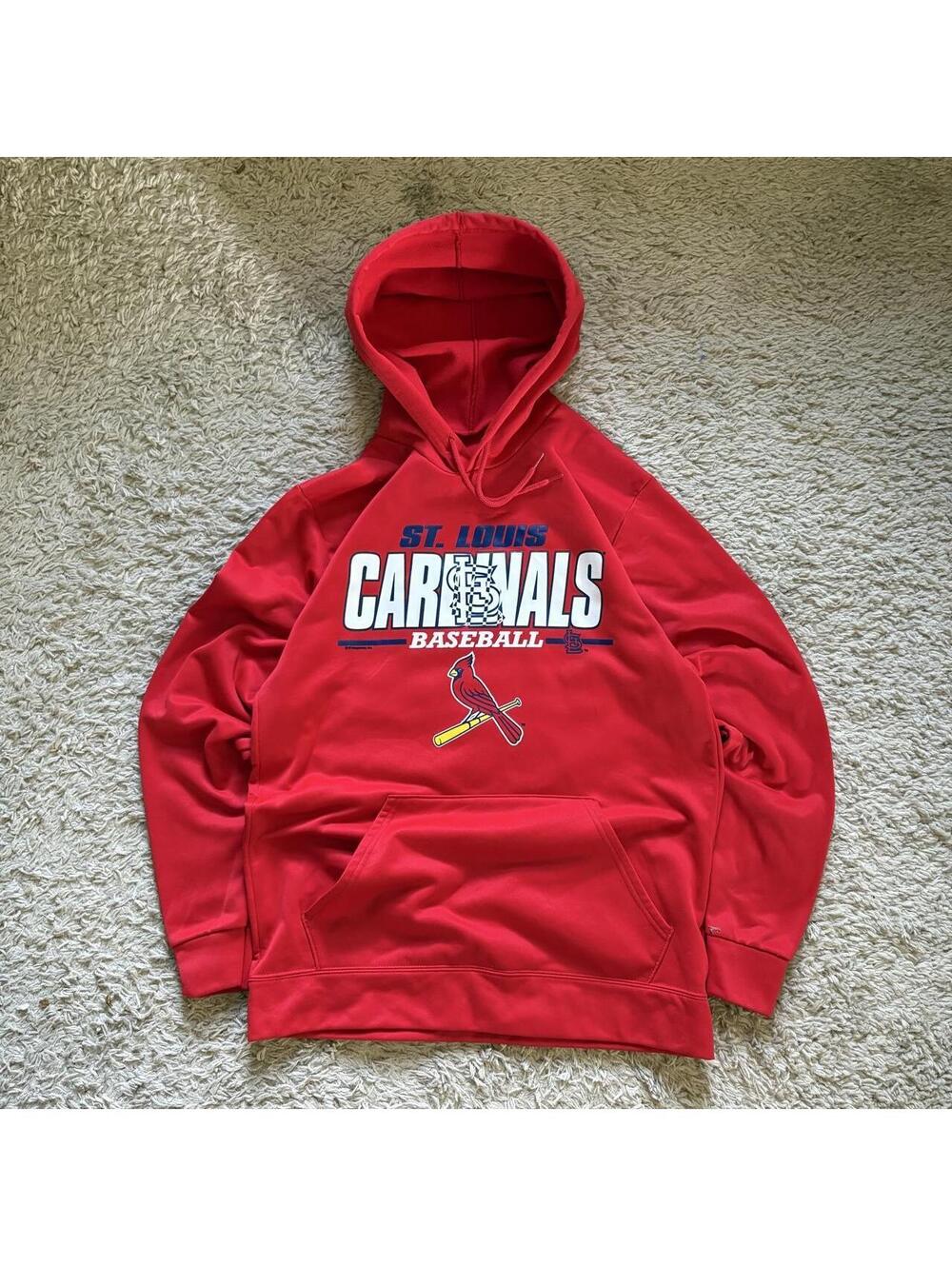 Red St. Louis Cardinals baseball hoodie